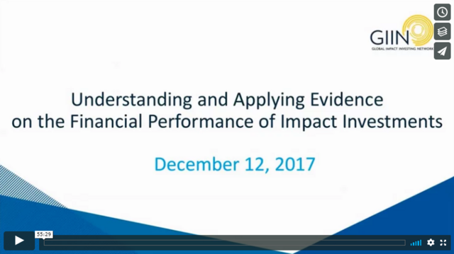 Understanding and Applying Evidence on the Financial Performance of Impact Investments