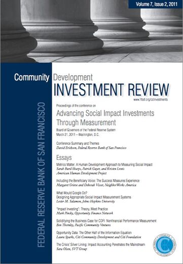 Advancing Social Impact Investments through Measurement