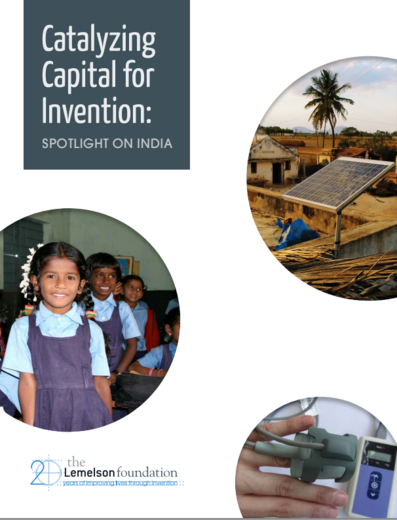 Catalyzing Capital for Invention: Spotlight on India