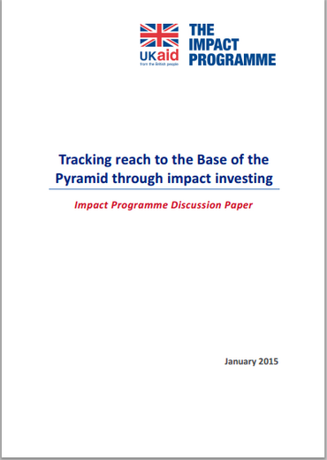 Tracking reach to the Base of the Pyramid through impact investing