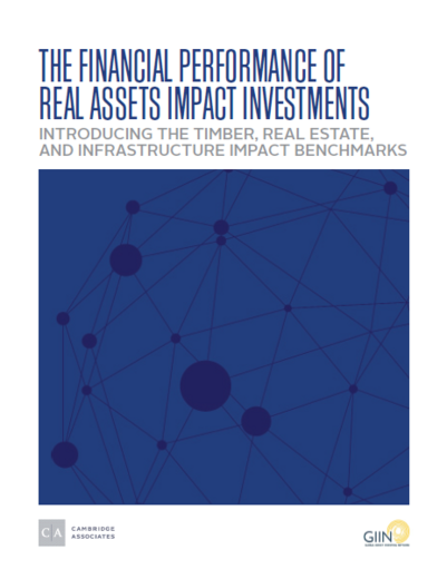 Introducing the Timber, Real Estate, and Infrastructure Impact Benchmarks