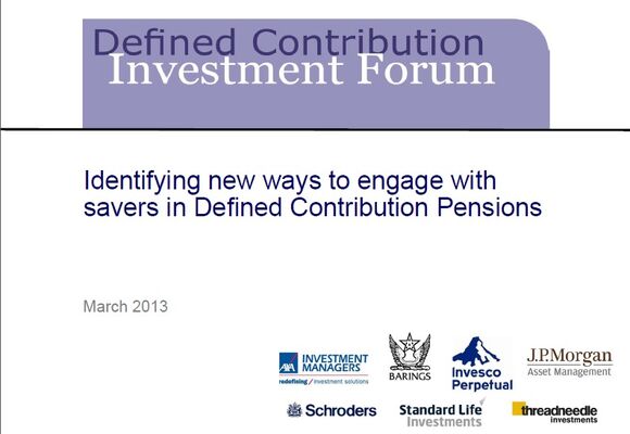 Identifying new ways to engage with savers in Defined Contribution Pensions