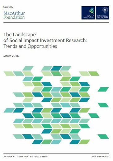 The Landscape of Social Impact Investment Research: Trends and Opportunities