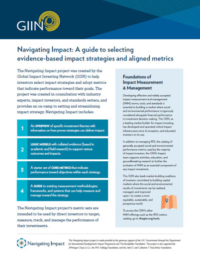 Navigating Impact