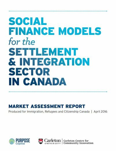 Social Finance for the Settlement and Integration Sector
