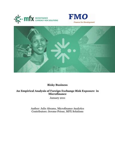 Risky Business: An Empirical Analysis of Foreign Exchange Risk Exposure in Microfinance