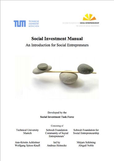 Social Investment Manual: An Introduction for Social Entrepreneurs