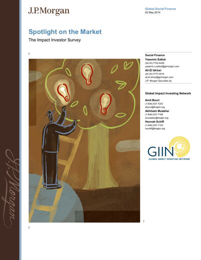 Spotlight on the Market: The Impact Investor Survey