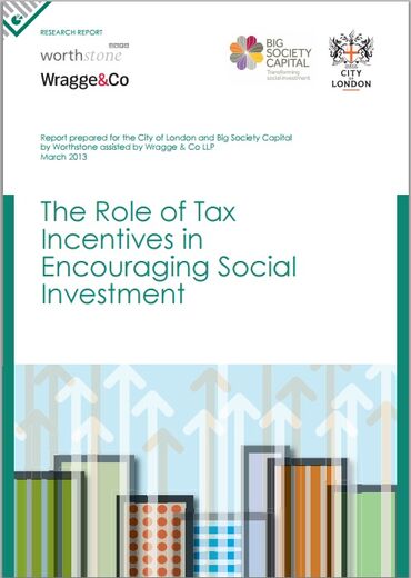 The role of tax incentives in encouraging social investment