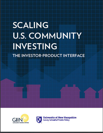 Scaling U.S. Community Investing: The Investor-Product Interface